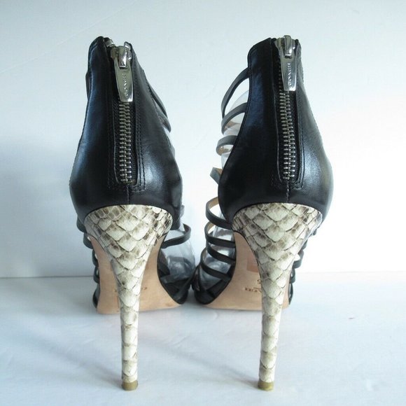 SOLD Coach Josey Heels Snake Python Stiletto Gladiator - Picture 5 of 8